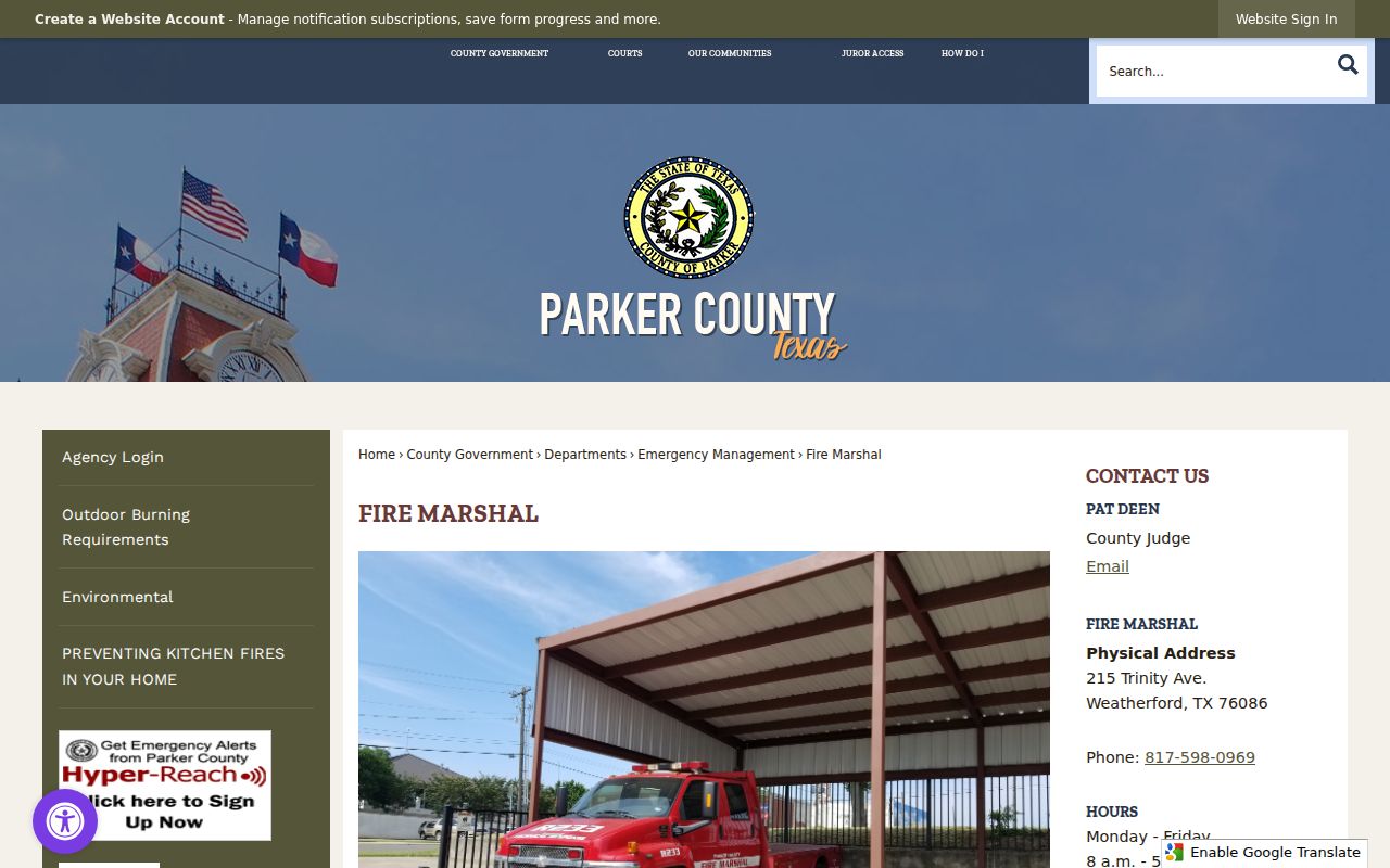 Parker County criminal case records at the District Clerk
