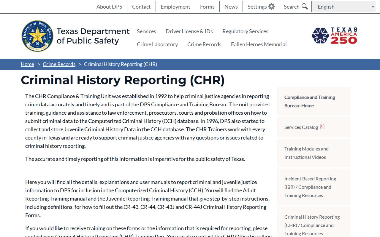 Texas DPS reporting of Parker County criminal case outcomes